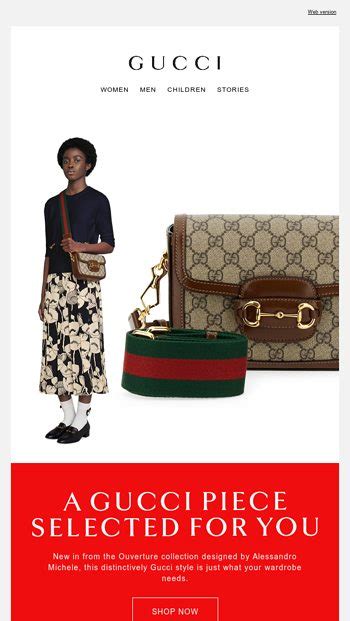 my gucci newsletter